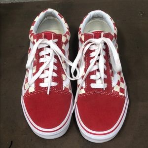 BRAND NEW RED CHECKERED VANS